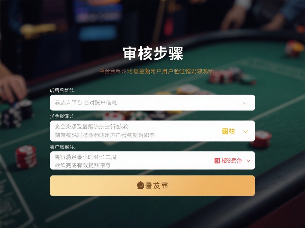 平台审核步骤
提交后，平台会对账户信息、资金来源